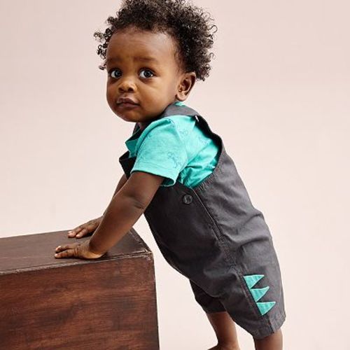 Baby Boy Carter's 2-Piece Dinosaur Tee & Shortalls Set