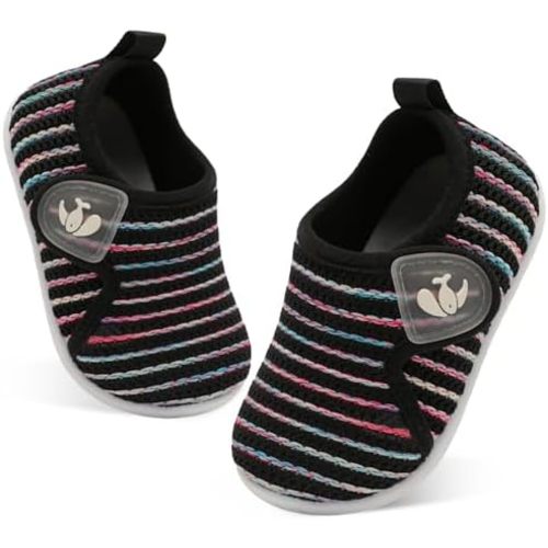 FEETCITY Toddler Walking Shoes Slip On Toddler Shoes Boys Girls Kids Sports Sneakers Casual School Shoes Barefoot Shoes