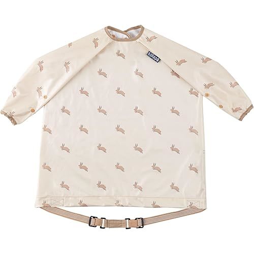 BIBaDO Mess Proof Baby Feeding Bibs, Long Sleeve Weaning Essential 6 to 36 Months Toddler Bib, Waterproof, Machine Washable