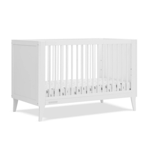 Delta Children Ollie 4-in-1 Convertible Crib - Greenguard Gold Certified - Bianca White