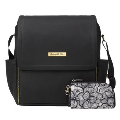 Petunia Pickle Bottom Boxy Backpack Diaper Bag - Black Matte Leatherette