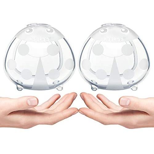 Haakaa Breast Shells Milk Saver Nursing Cups Breast Milk Collector Shells Breast Milk Catcher for Nursing Moms, Food Grade Silicone Extra-Flexible and Reusable, 2 pcs - 2-PCS