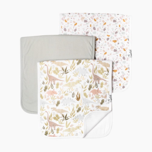 Copper Pearl Printed Burp Cloth Set - Rex