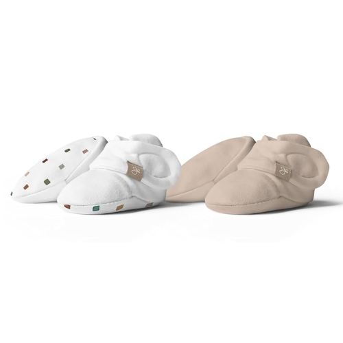 goumikids Stay On 2 Pack Boots City Blocks +Sandstone, 0-3M