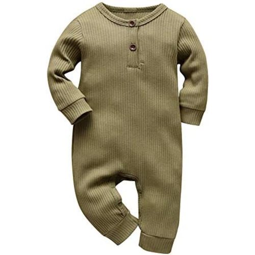 Eghunooy Baby Boy Girl Solid Color One Piece Romper Jumpsuit Outfits Clothes