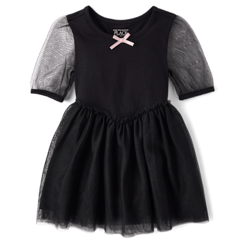 Baby And Toddler Girls V Waist Tutu Dress - Black