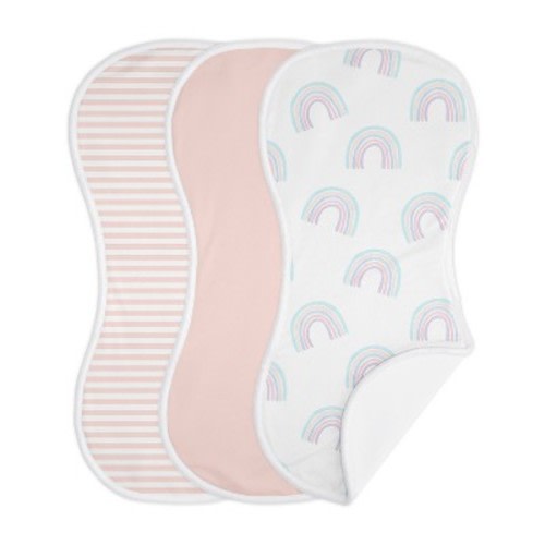 Sweet Jojo Designs Girl Baby Burp Cloths Rainbow Multicolor 3pc
