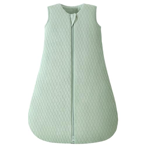 Yoofoss Baby Sleep Sack 0-6 Months TOG 2.5 Winter Baby Wearable Blanket, 100% Cotton Infant Sleeping Sack 2-Way Zipper Warm Quilted Sleep Sack