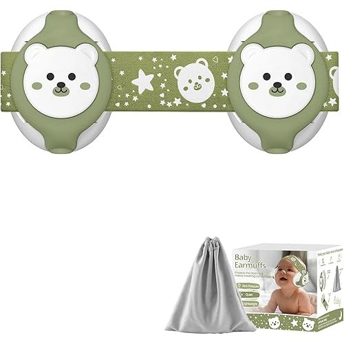 Infant Earmuffs,Baby Headphones Noise Cancelling Infant Ear Protection with Carrying Bag,25dB Baby Travel Essentials for Sleep/Plane/Noisy Event