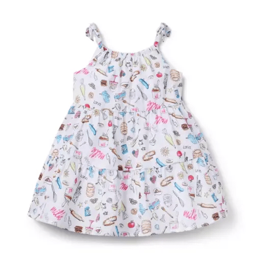 Girl White Treats Milk Bar x Janie and Jack Sweet Treat Dress by Janie and Jack