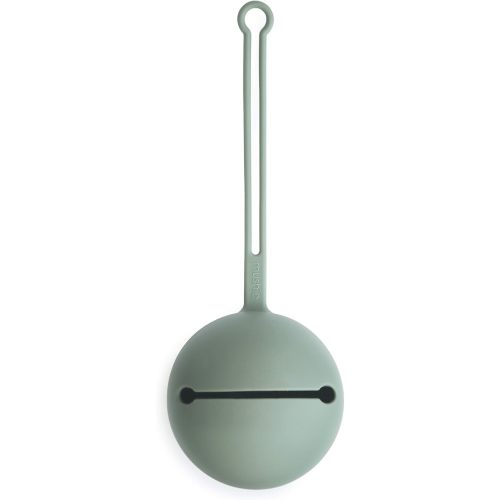 mushie Silicone Pacifier Holder Case (Cambridge Blue)