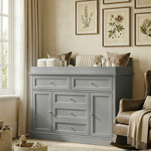 Latitude Run® Modern Changing Table Dresser With Strong Storage & Reviews | Wayfair