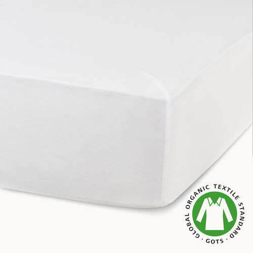 Organic Cotton Crib Sheets By Natemia (White)