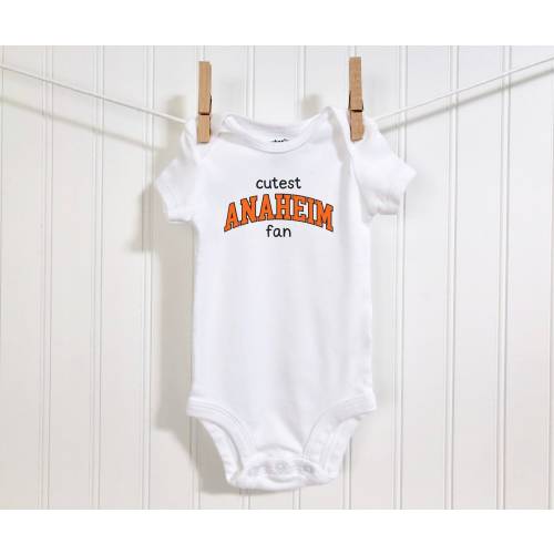 Anaheim Hockey Baby Onesie® Anaheim Hockey Infant Bodysuit Anaheim Hockey Fan Baby Shower Gift Cutest Anaheim Fan Onesie® for Newborn