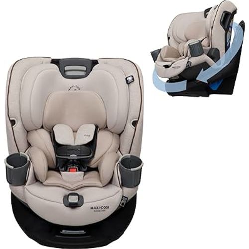 Maxi-Cosi Emme 360 Car Seat: Rotating Car Seat 360, All-in-One Convertible, Car Seat 360 Rotation, Swivel Car Seat in Desert Wonder