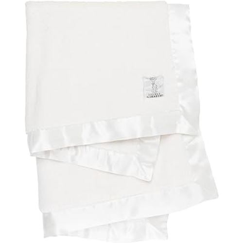 Little Giraffe Baby Blanket - Luxe Soft Blanket with Satin Trim - Baby Stroller Blanket - Newborn Baby Essentials & Baby Gifts - 29x35" - Cream