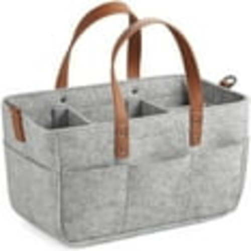 Teddy Diaper Caddy Organizer | Soft & Portable Baby Storage Basket | Large Capacity for Diapers, Wipes, Bottles, and More | Stylish Nursery Essentials