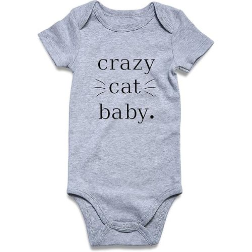 RAISEVERN Baby Boys Girls Clothes Infant Romper Newborn Bodysuits Funny Outfit 0-12 Months