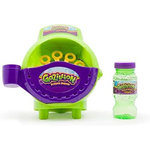Gazillion Bubbles, Hurricane Bubble Making Machine - Portable Bubble Maker - Instant Bubble Creation - Outdoor Toy for Kids - 4 oz. Bubble Solution Included - Ages 3+