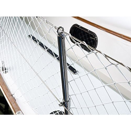 Boat or Railing Safety Netting for Lifeline, Bannister, Bunk Beds, Etc. | Keep Kids and Pets Safe (50')