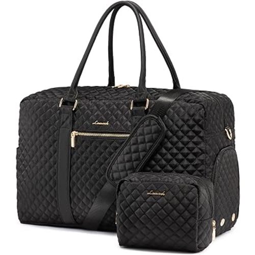 LOVEVOOK Hospital Duffle Bag for Women - Labor Delivery, Travel & Overnight with Shoe & Laptop Compartments