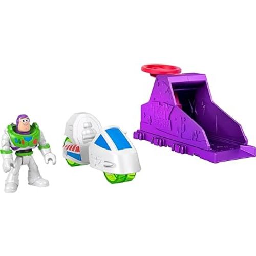 Fisher-Price Imaginext Launcher Set with 3-inch Buzz Lightyear Action Figure & Toy Vehicle, Inspired by Disney and Pixar Toy Story​​