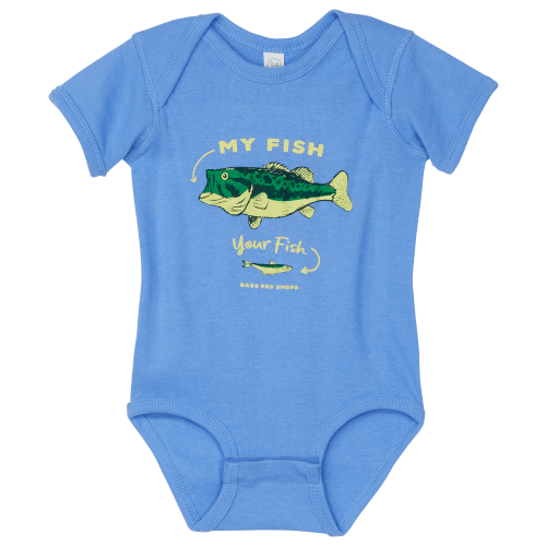 Bass Pro Shops My Fish Your Fish Short-Sleeve Bodysuit for Babies