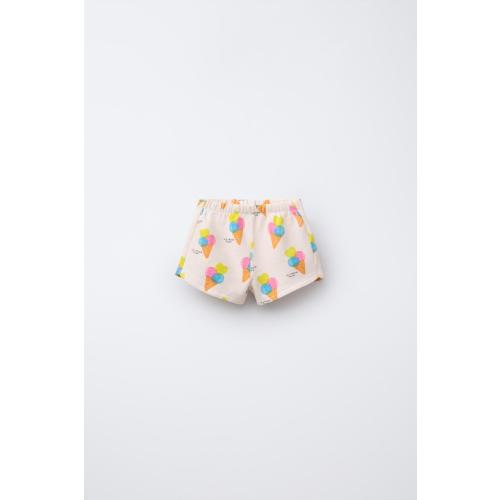 ICE CREAM PRINT SHORTS - Pink | ZARA United States