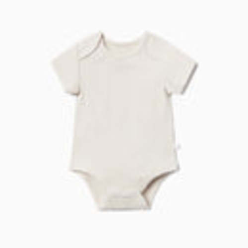 Ribbed Short Sleeve Bodysuit - 3-6 mo