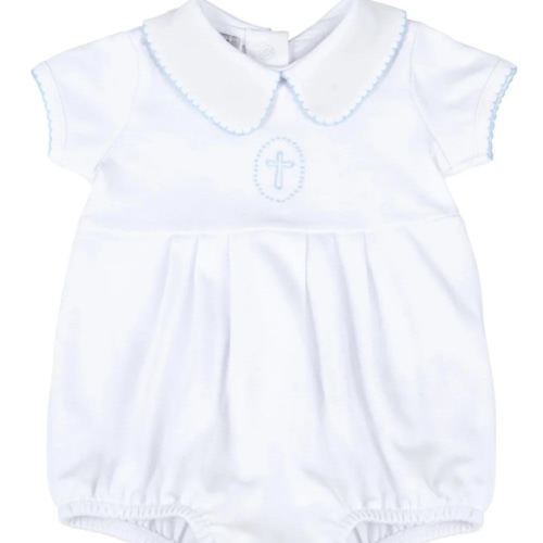 Blessed Embroidered Bubble Blue – Children's Edit