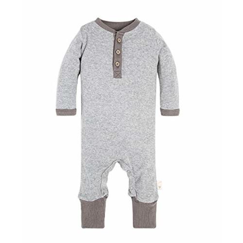 Burt's Bees Baby Boys' Jumpsuit, 100% Organic One-Piece Long Sleeve Coverall for Infants