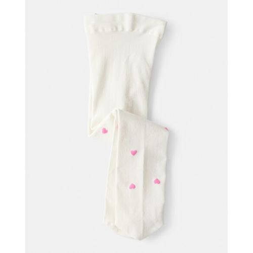 Baby Girl Heart Tights - Pink/White - Carter's | Carter's
