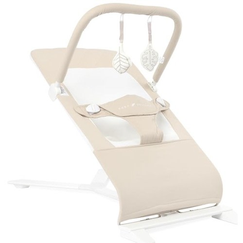 Baby Delight Alpine Deluxe Portable Bouncer, Infant, 0-6 Months, 100% GOTS Certified Cotton Fabrics, Organic Oat