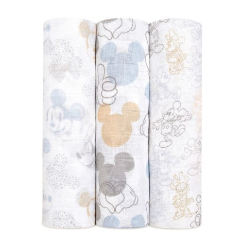 boutique cotton muslin swaddles 3 pack