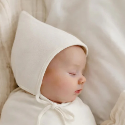 Organic cotton Pixie Bonnet Hat – Olive and Cradle