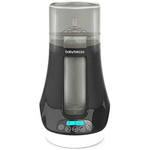 Baby Brezza Electric Baby Bottle Warmer, Breastmilk Warmer + Baby Food Warmer and Defroster - Universal Warmer Fits All Feeding Bottles: Glass, Plastic, Small, Large + Newborn – Digital Display