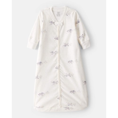 Baby Elephant Print Long-Sleeve Wearable Blanket - White - Carter's | Carter's