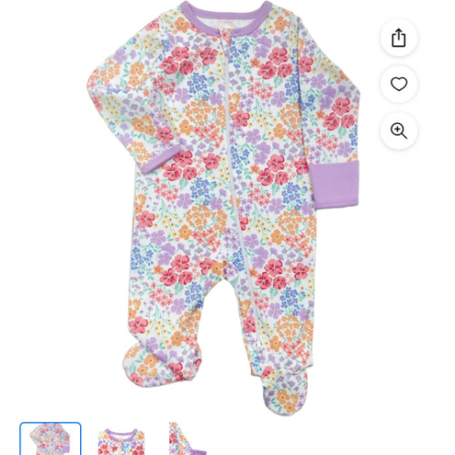 Wonder Nation Baby Gender Neutral Zip Front Footed Sleep N Play Pajamas, Sizes Preemie-6/9 Months - Walmart.com