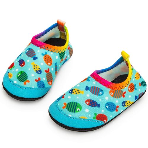 Baby Boys and Girls Swim Water Shoes Barefoot Aqua Socks Non-Slip for Beach Pool Toddler Kids