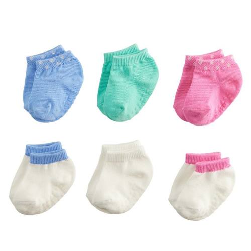 Baby / Toddler Girl Jumping Beans® 6-Pack Low Cut Grip Socks