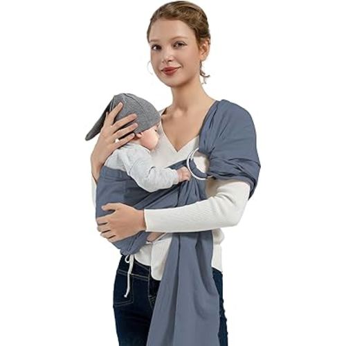 Baby Ring Sling Baby Carrier Newborn to Toddler, Ring Baby Carrier Sling, Toddler Carrier Toddler Sling, Baby Wraps Carriers, Baby Sling Carriers, Blue