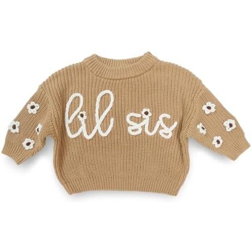 Big Sis Lil Sis Sweater - Big Sister Little Sister Matching Outfits Baby Girl Knit Sweater Fall Clothes