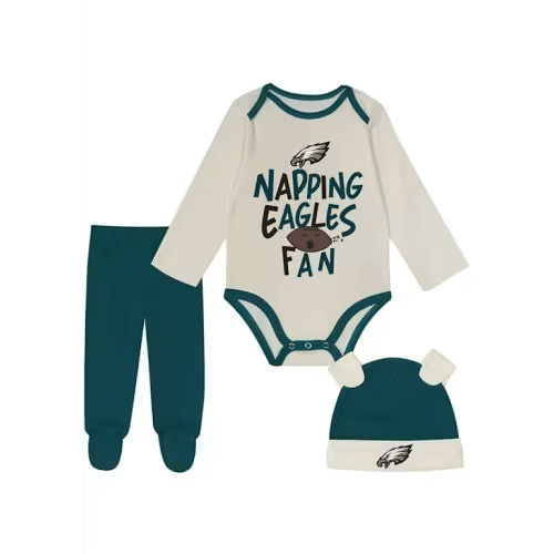 Philadelphia Eagles Infant TEAL Little Champ Top and Bottom Set - 133427896