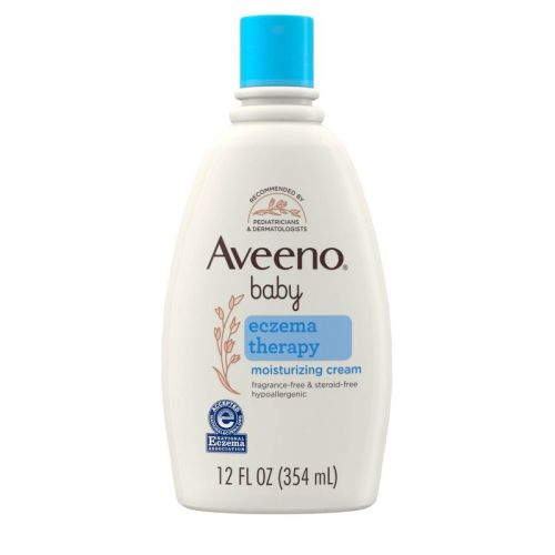 Aveeno Baby Eczema Therapy Moisturizing Cream For Dry, Itchy Skin - 12 Fl Oz