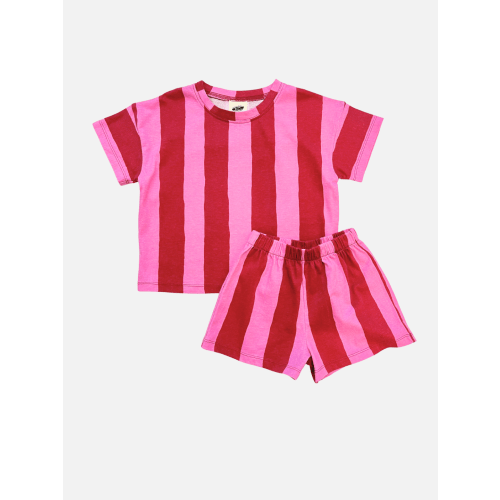 UMBRELLA STRIPE SHORT SET