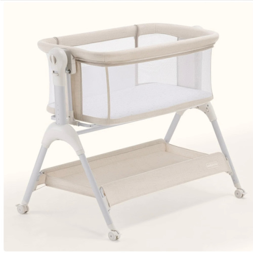 HARPPA Cuddly Sway | 3-in-1 Rocking Baby Bassinet & Bedside Sleeper for Newborns with Mattress for Reflux | Attaches to Bed, Adjustable Heights, Non-Toxic & CPSC Certified | Sturdy Frame, Portable Wheels, Tool-Free Setup, Gentle Rocking | Perfect for Newb