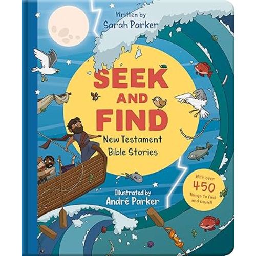 Seek and Find: New Testament Bible Stories: With Over 450 Things to Find and Count! (Fun interactive Christian book to gift kids ages 2-4)