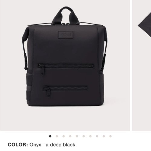 Indi Diaper Backpack in Onyx, Small