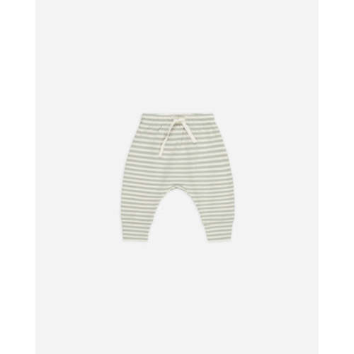 Drawstring Pant || Sage Stripe