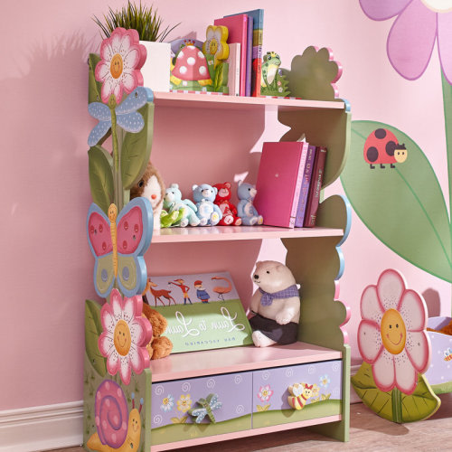 Fantasy Fields by Teamson Kids Fantasy Fields Magic Garden Wooden Bookshelf with Storage Drawers & Reviews | Wayfair